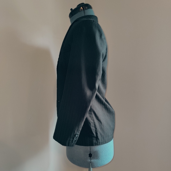 CALVIN KLEIN Black Pink Stripe Blazer - Picture 5 of 11